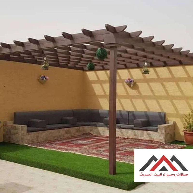 برجولات خشبية للاسطح بالشرقية