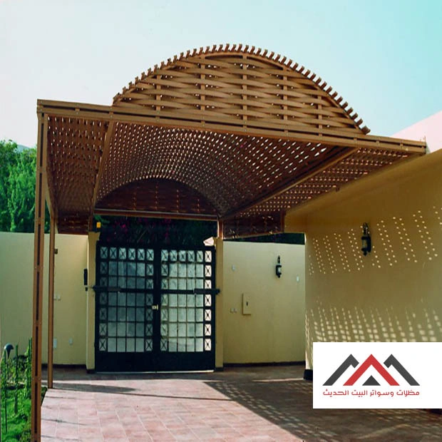 اشكال مظلات خشبية الدمام