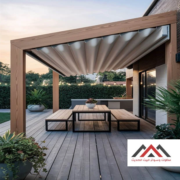 مظلات خشب مودرن الخبر