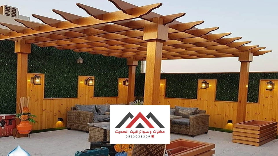 تركيب مظلات خشبية الخبر