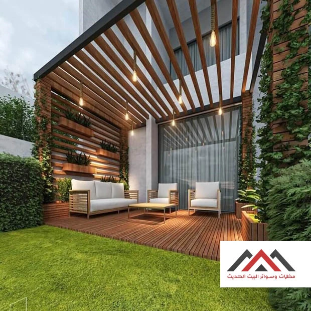 مظلات خشبية للحدائق الشرقية