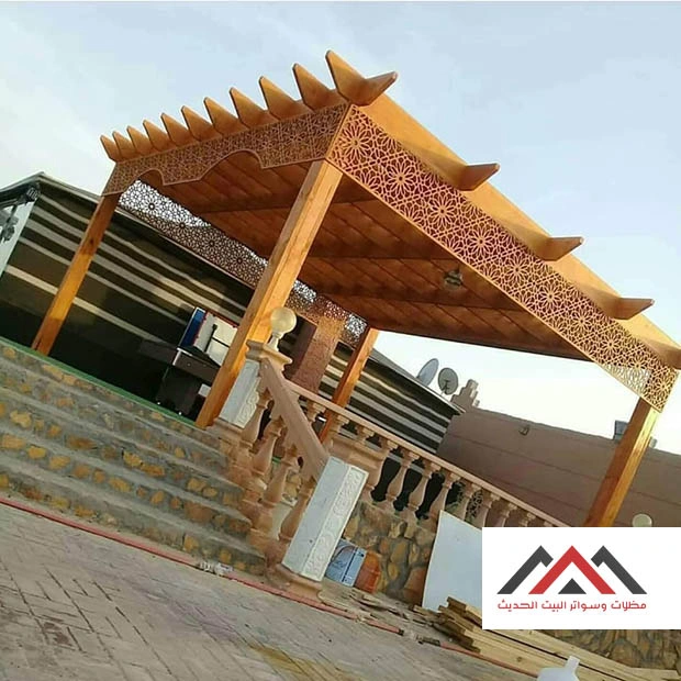 مظلات خشبية خارجية الخبر