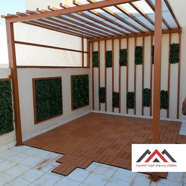 برجولات خشبية للاسطح الشرقية