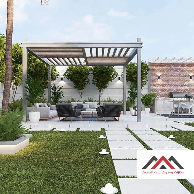 مظلات خشبية للحدائق الشرقية