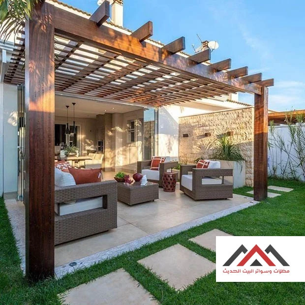 مظلات خشبية للحدائق الشرقية