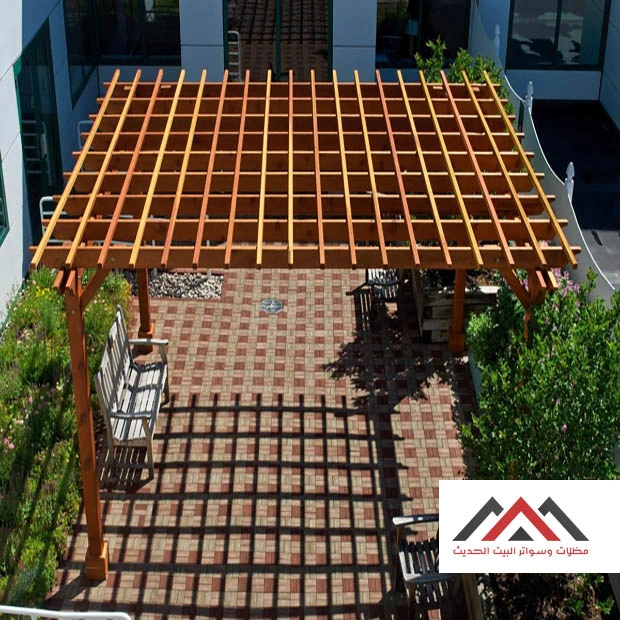 مظلات خشبية خارجية الخبر