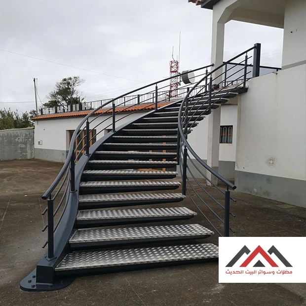 تركيب درج حديد خارجي دائري الخبر