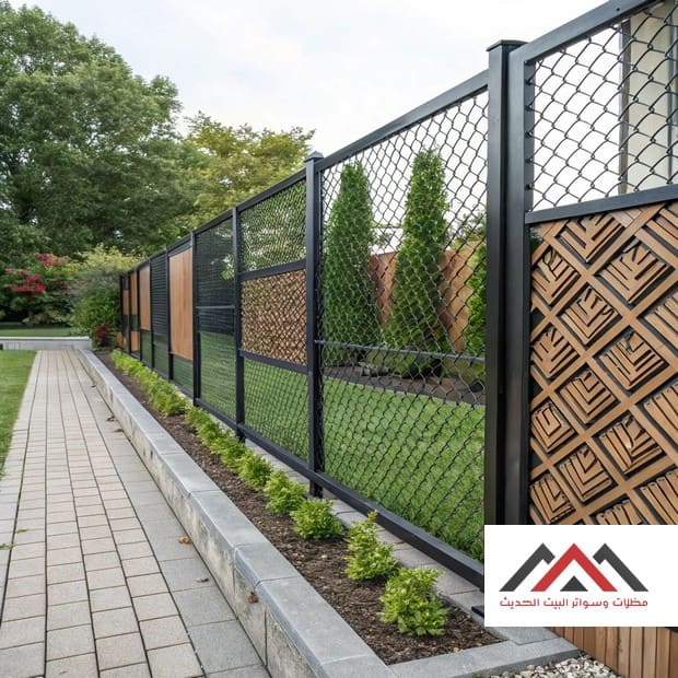 عملية تركيب شبك حديد مجلفن الخبر